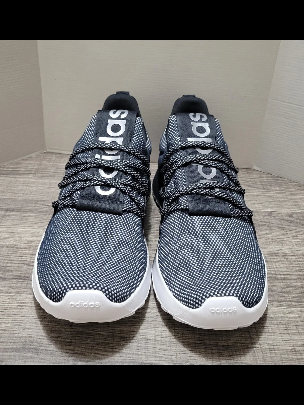 Adidas Lite Racer Adapt 4.0 Running Shoes Black/White Men's Size 11